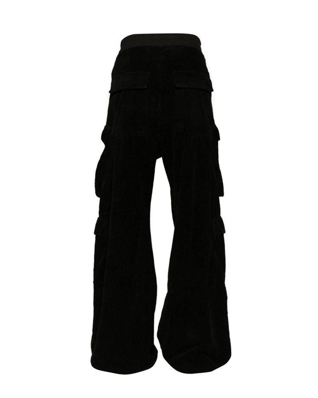 Rick Owens DRKSHDW Double Cargo Jumbo Belas Pants in Black