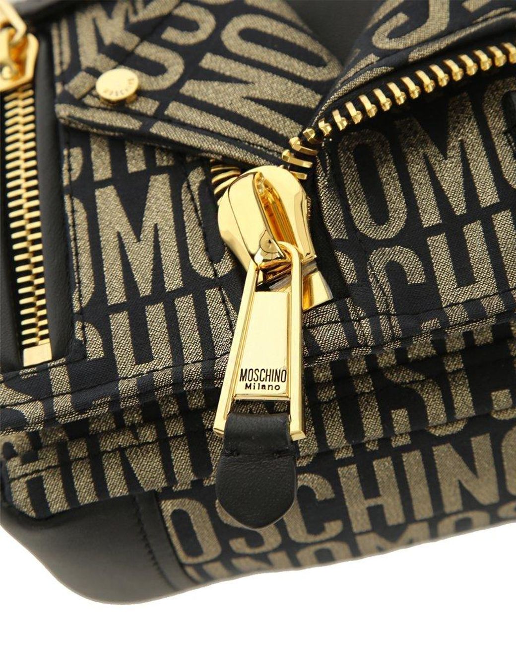 【関税込み】Moschino ブラック フリンジ ボディスーツ Moschino Monogrammed Biker Bag in Black | Lyst
