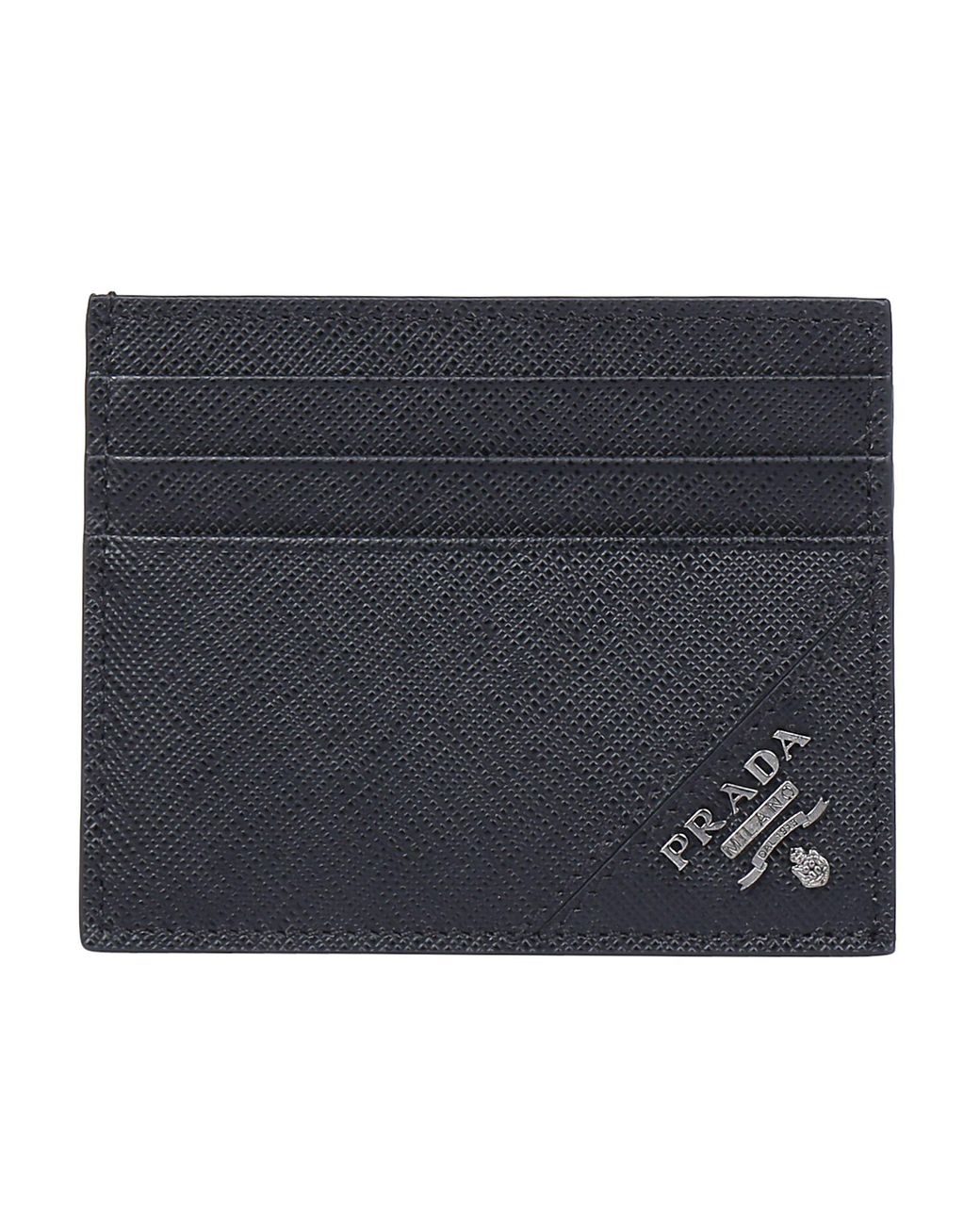 Prada Leather Classic Cardholder in Nero (Black) for Men - Save 43% - Lyst