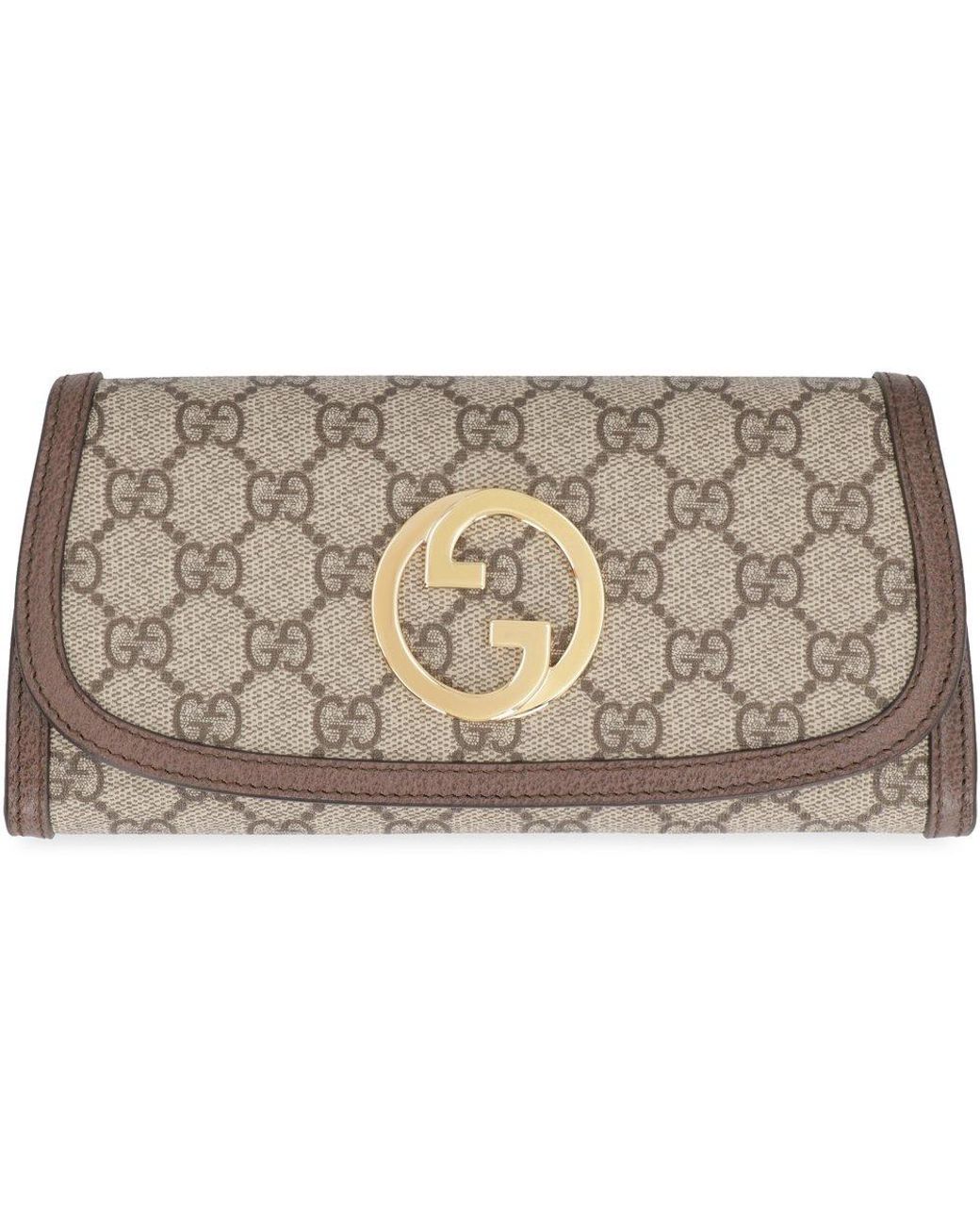 Gucci Blondie Continental Chain Wallet in Black Lyst