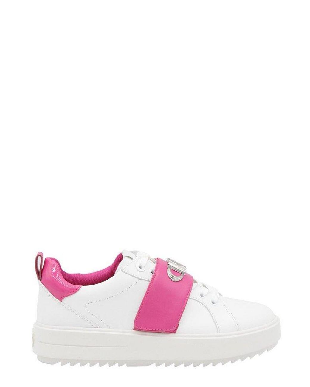 MICHAEL Michael Kors Emmett Two-tone Logo Embellished Sneakers in