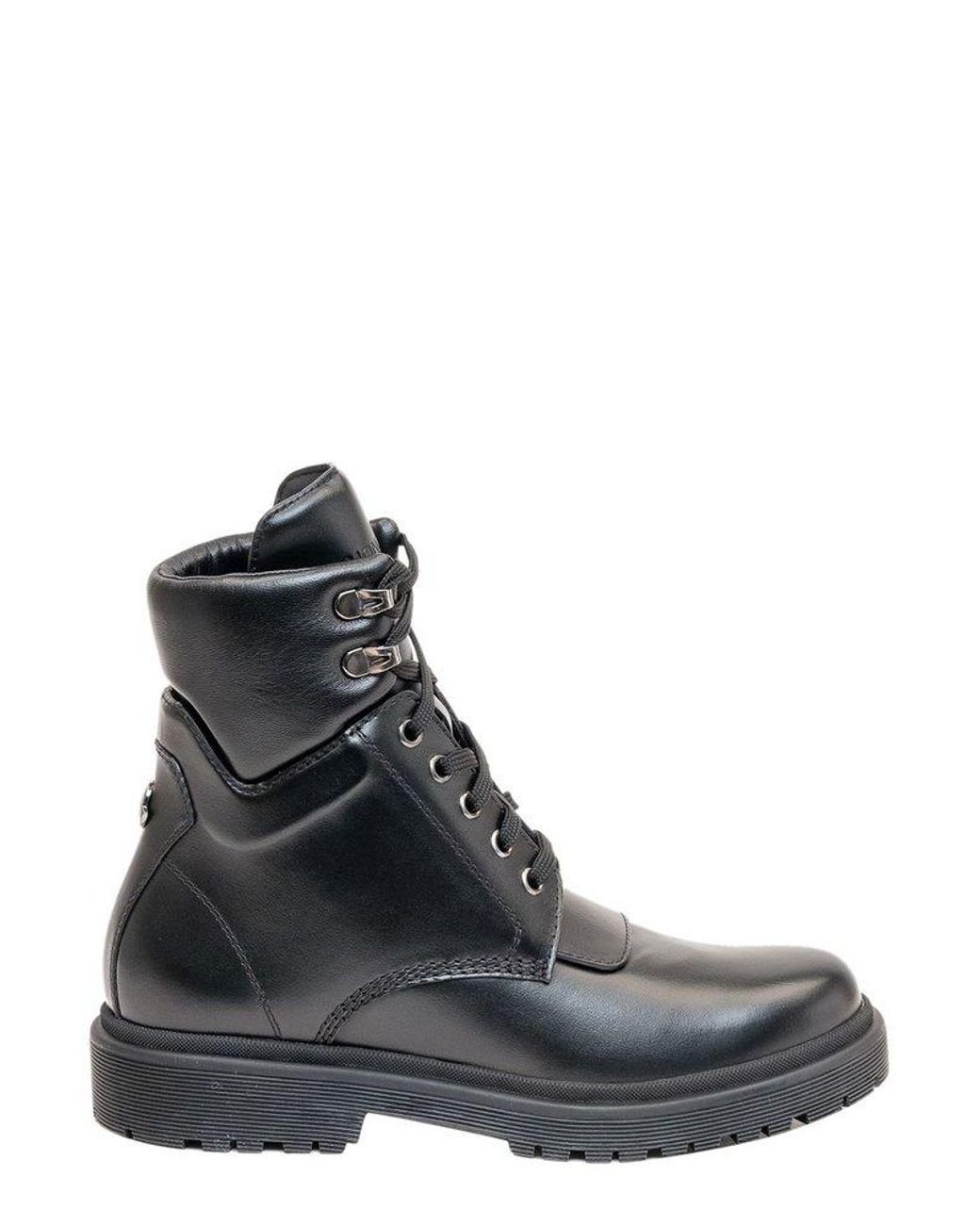 Moncler Patty Combat Boots in Black Lyst