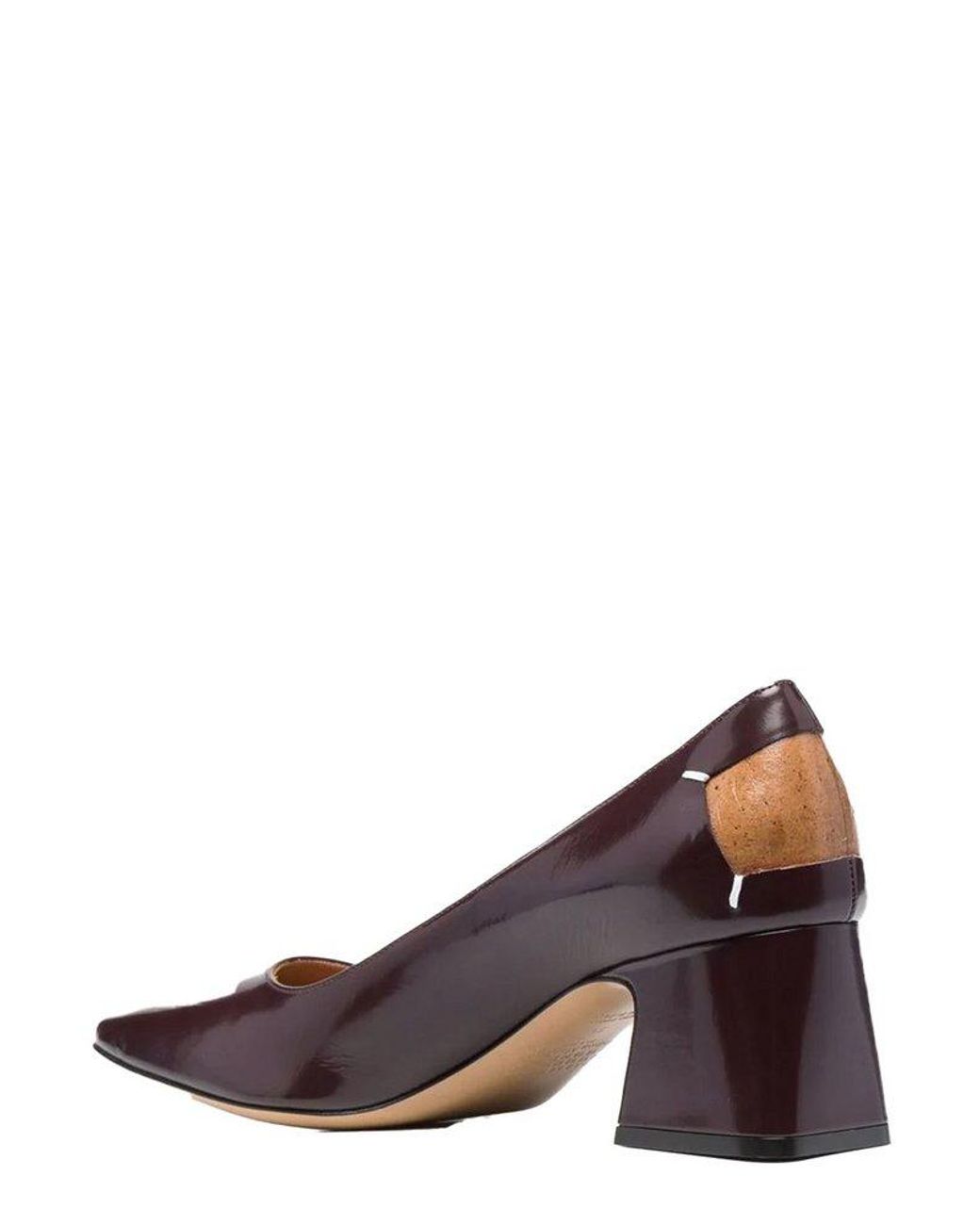 Shop Honora Brown Tuscany Leather Low Heel Pumps