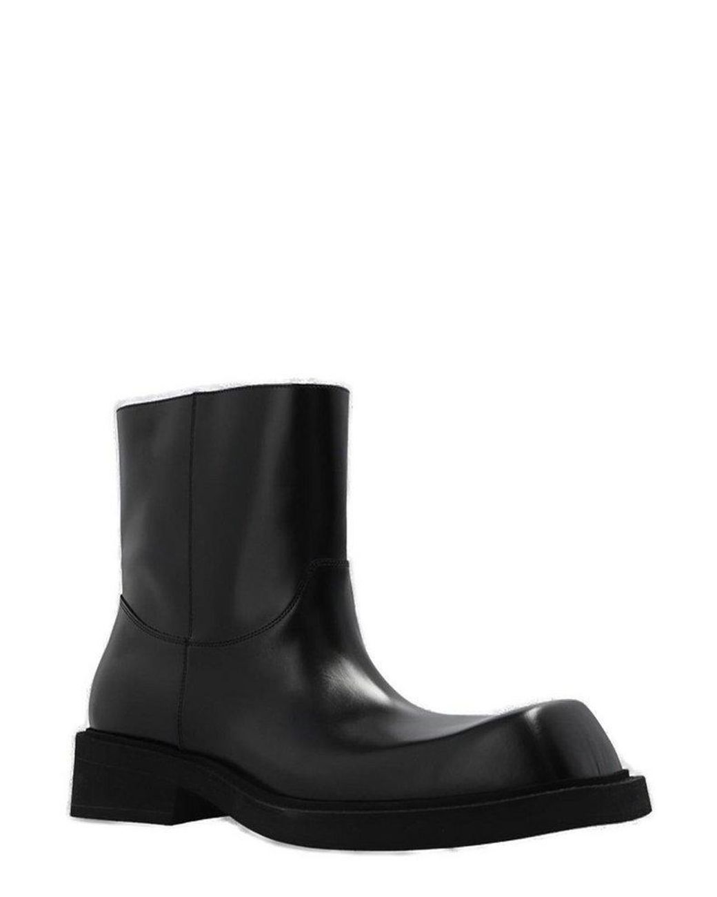 Balenciaga Inspector Square-toe Ankle Boots in Black for Men Balenciaga Inspector Square-toe Ankle Boots in Black for Men