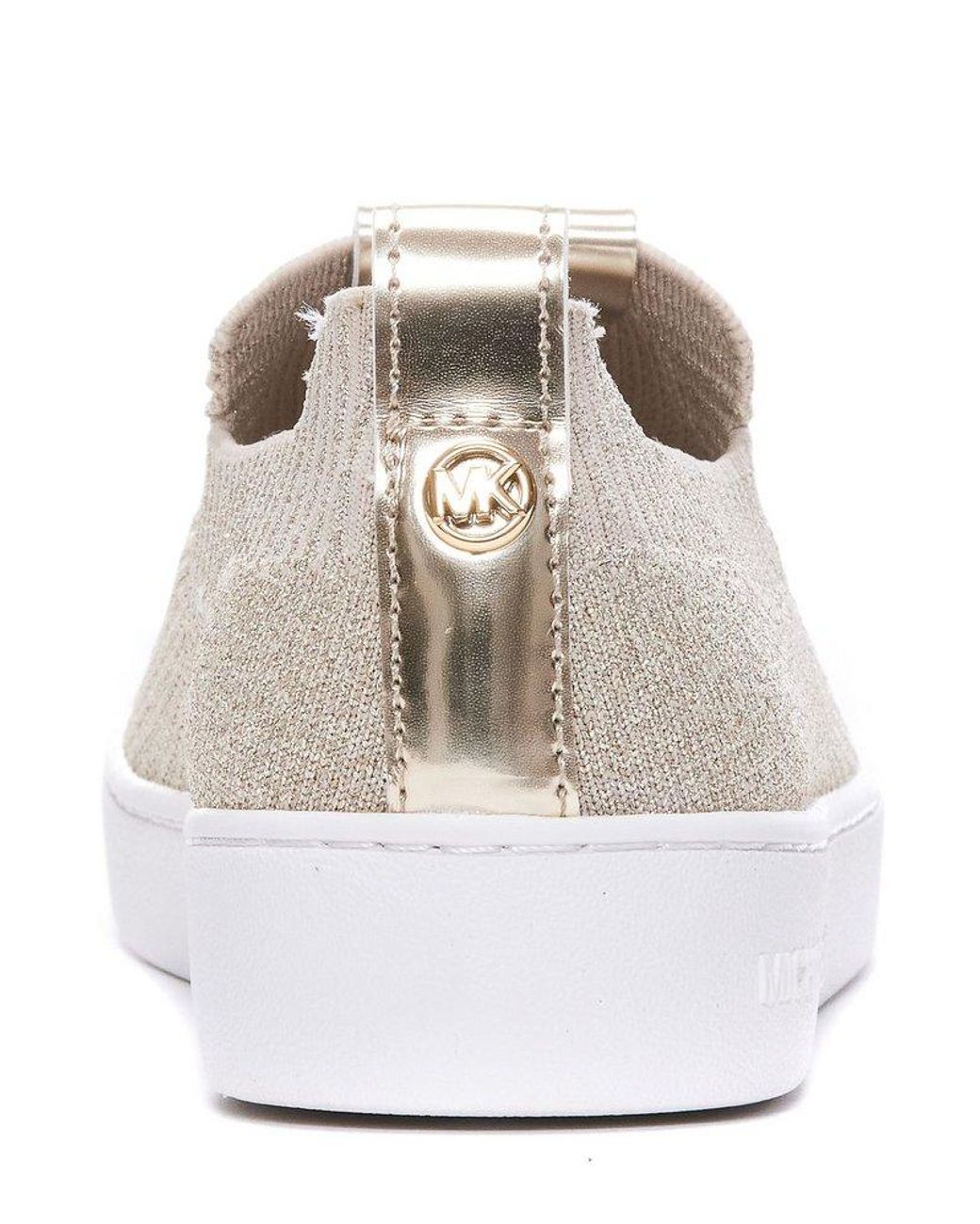 MICHAEL Michael Kors Slip On Sneakers in Metallic Lyst UK