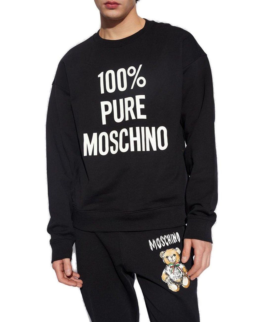 Mens best sale moschino sweatshirt