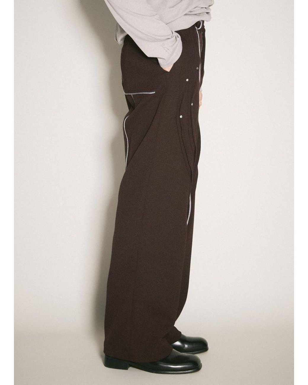 パンツ KIKO KOSTADINOV CHALICE TROUSERS 44 Green Chalice Trousers by Kiko Kostadinov on Sale