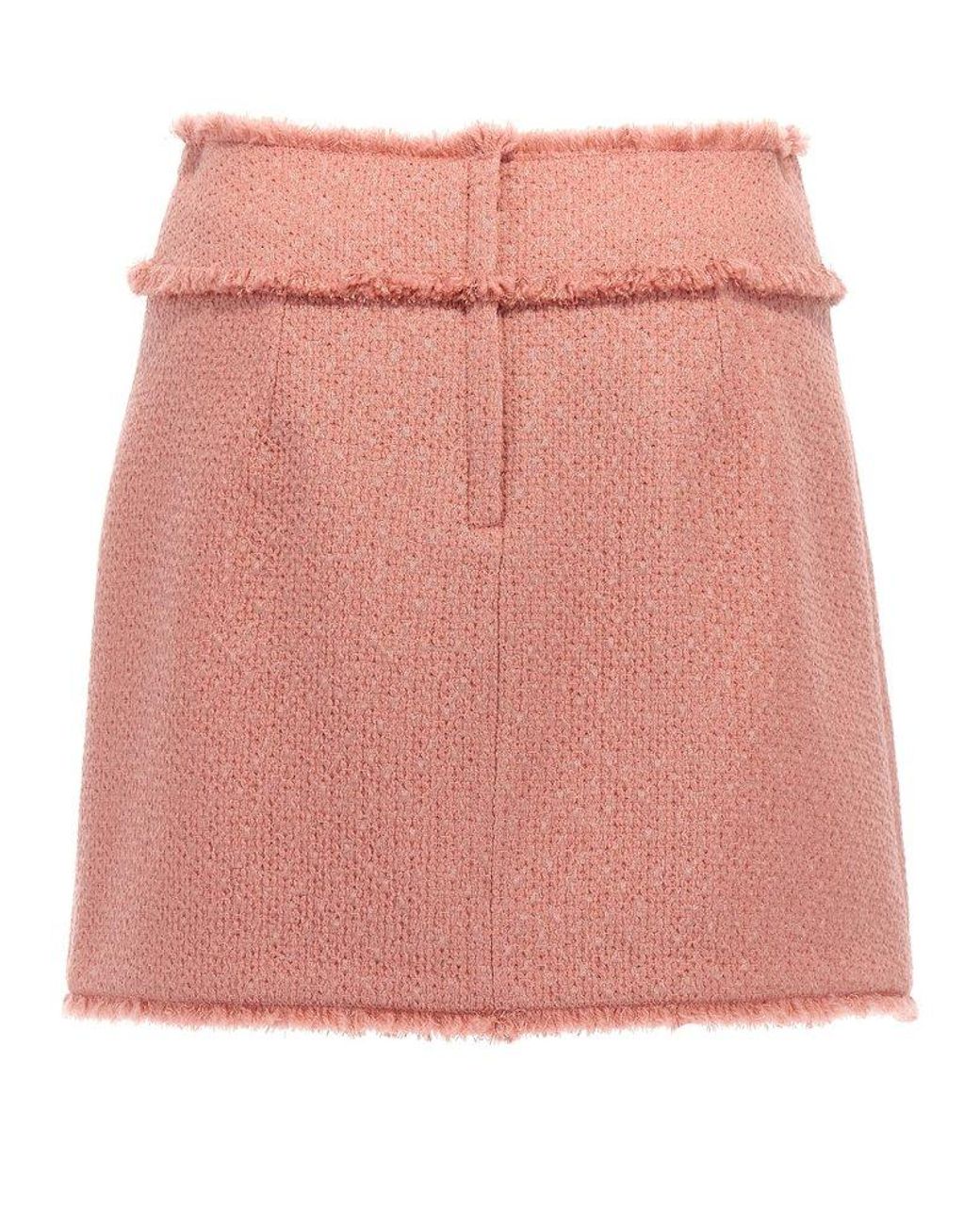 スカート DOLCE & GABBANA Tweed mini skirt Pink Dolce & Gabbana Tweed Mini Skirt in Pink | Lyst