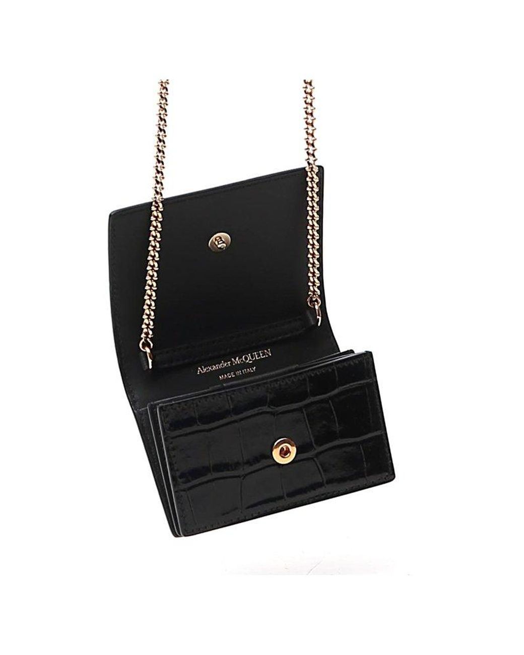 Alexander McQueen Skull Chain Wallet in Black Lyst