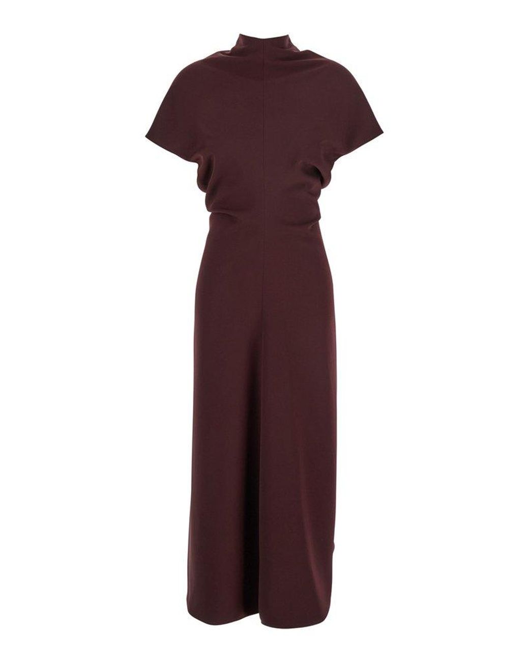 ワンピース PLAIN Black High Neck Dress in Cady for Women Plain Black High Neck Dress In Cady For Women – BALTINI