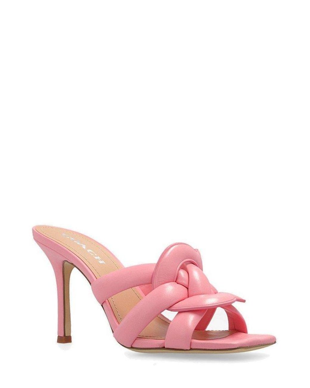 COACH Kellie Slip-on Square-toe Mules in Pink | Lyst
