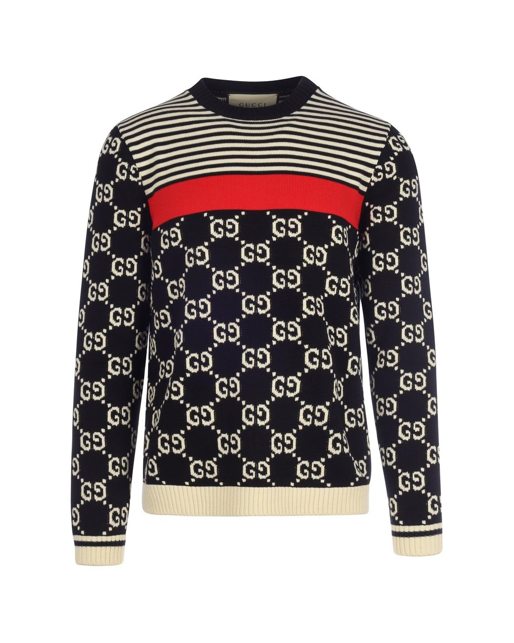 Gucci GG And Stripes Knit Sweater for Men | Lyst