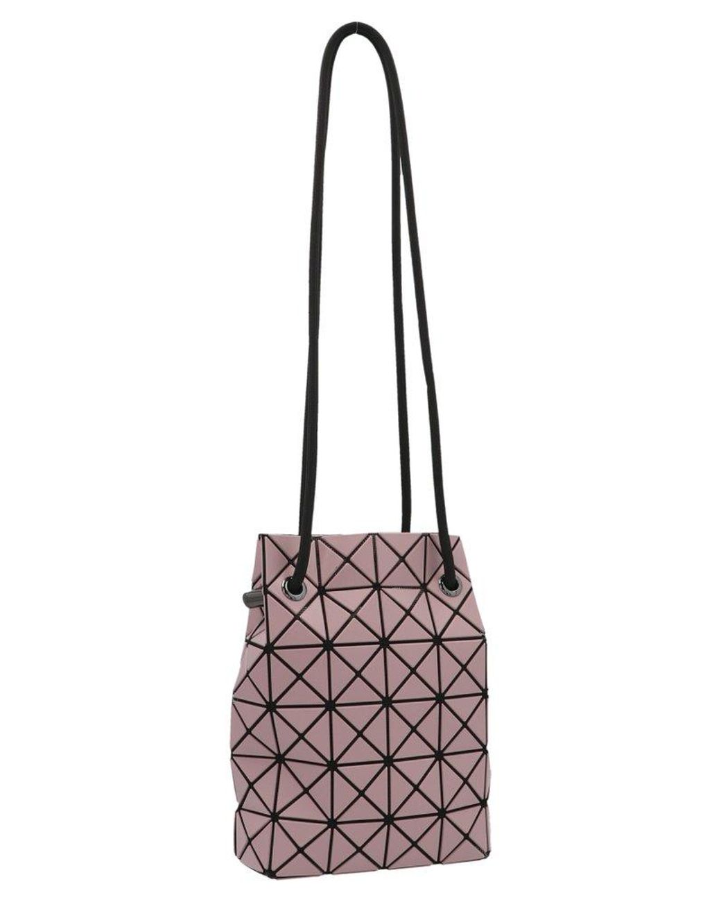 Bao Bao Issey Miyake Wring Geometric Drawstring Shoulder Bag in Pink