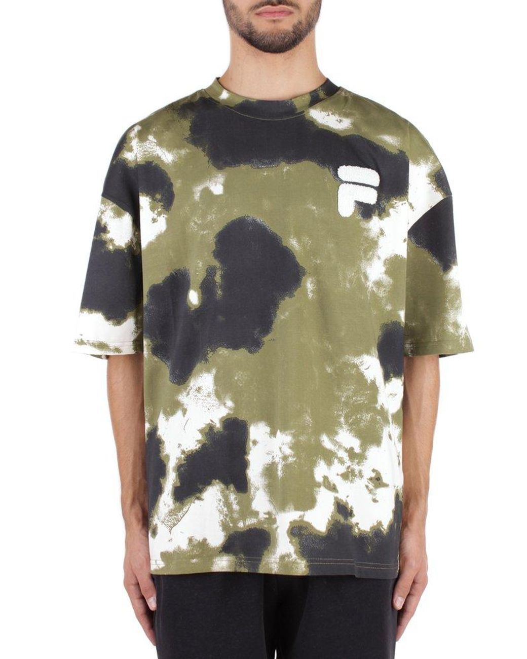 Fila All over Printed Crewneck T shirt in Green for Men Lyst UK