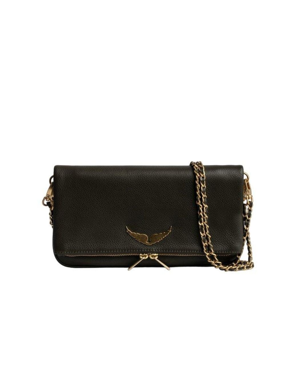 Zadig & Voltaire Logo Plaque Zipped Crossbody Bag in Black Lyst