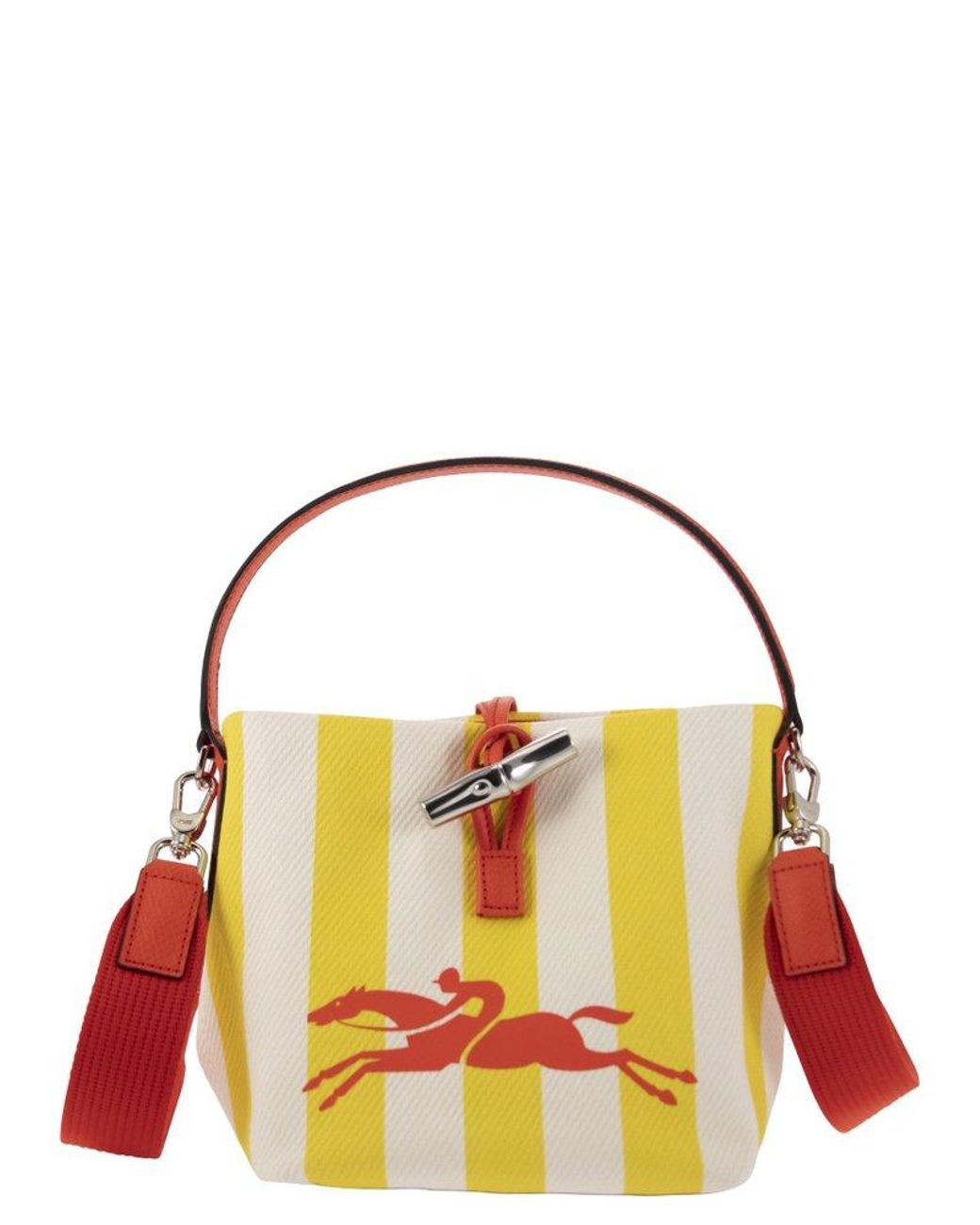 Longchamp Roseau Essential - Bucket Bag S in Red | Lyst