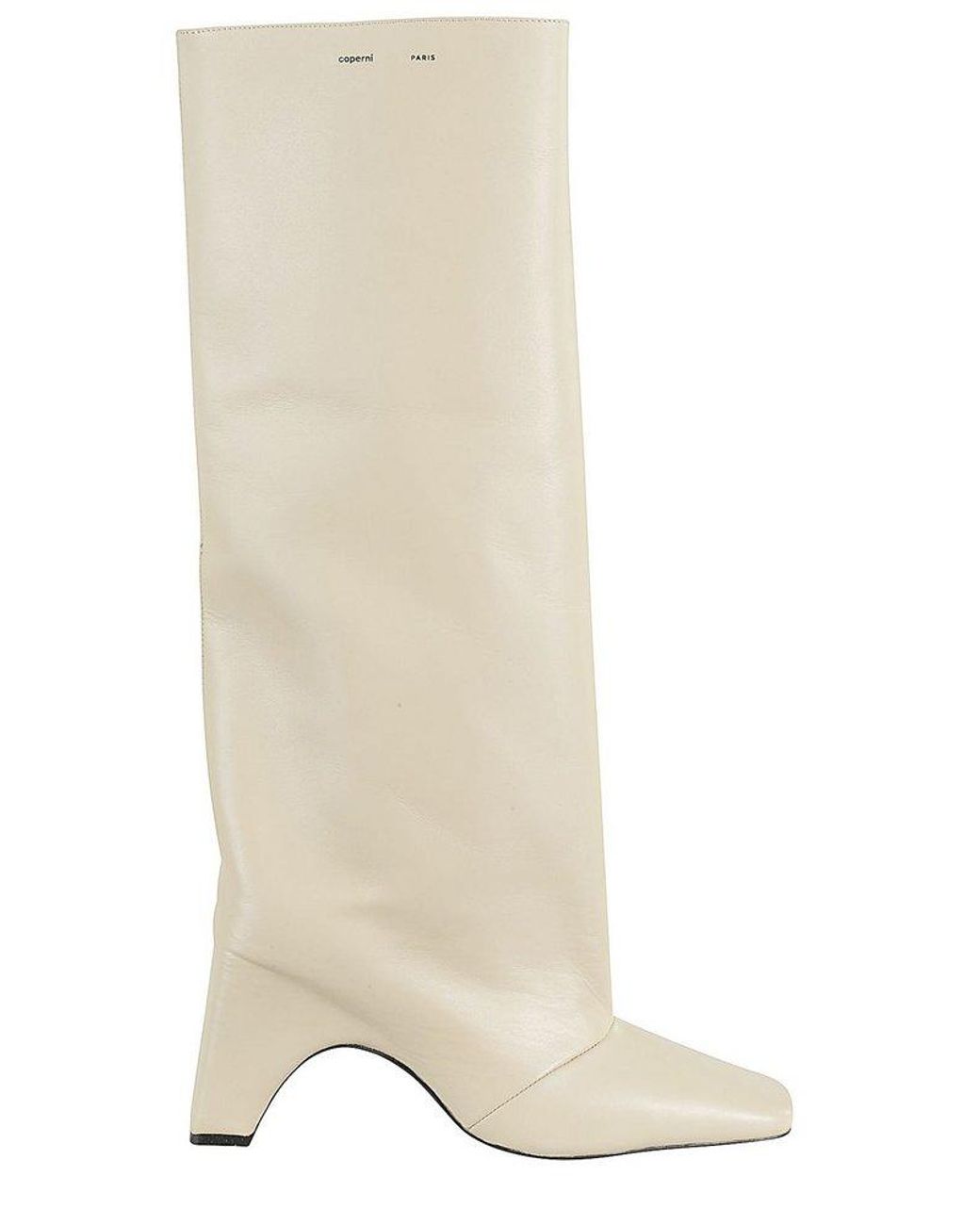 beige square toe boots