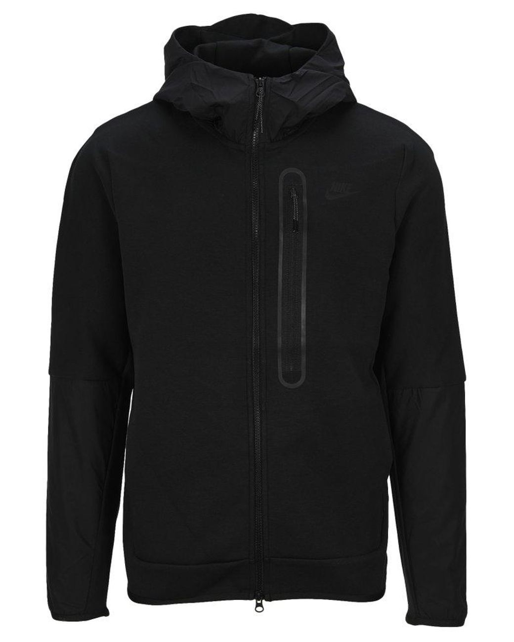 Nike Tech Fleece Hooded Jacket in Black for Men | Lyst