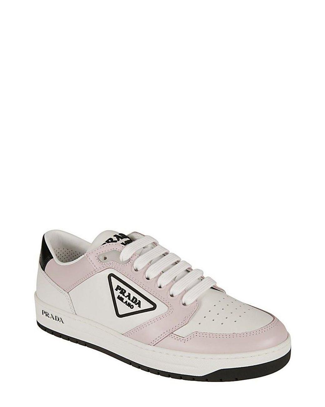 Prada Action Lace-up Sneakers in White | Lyst