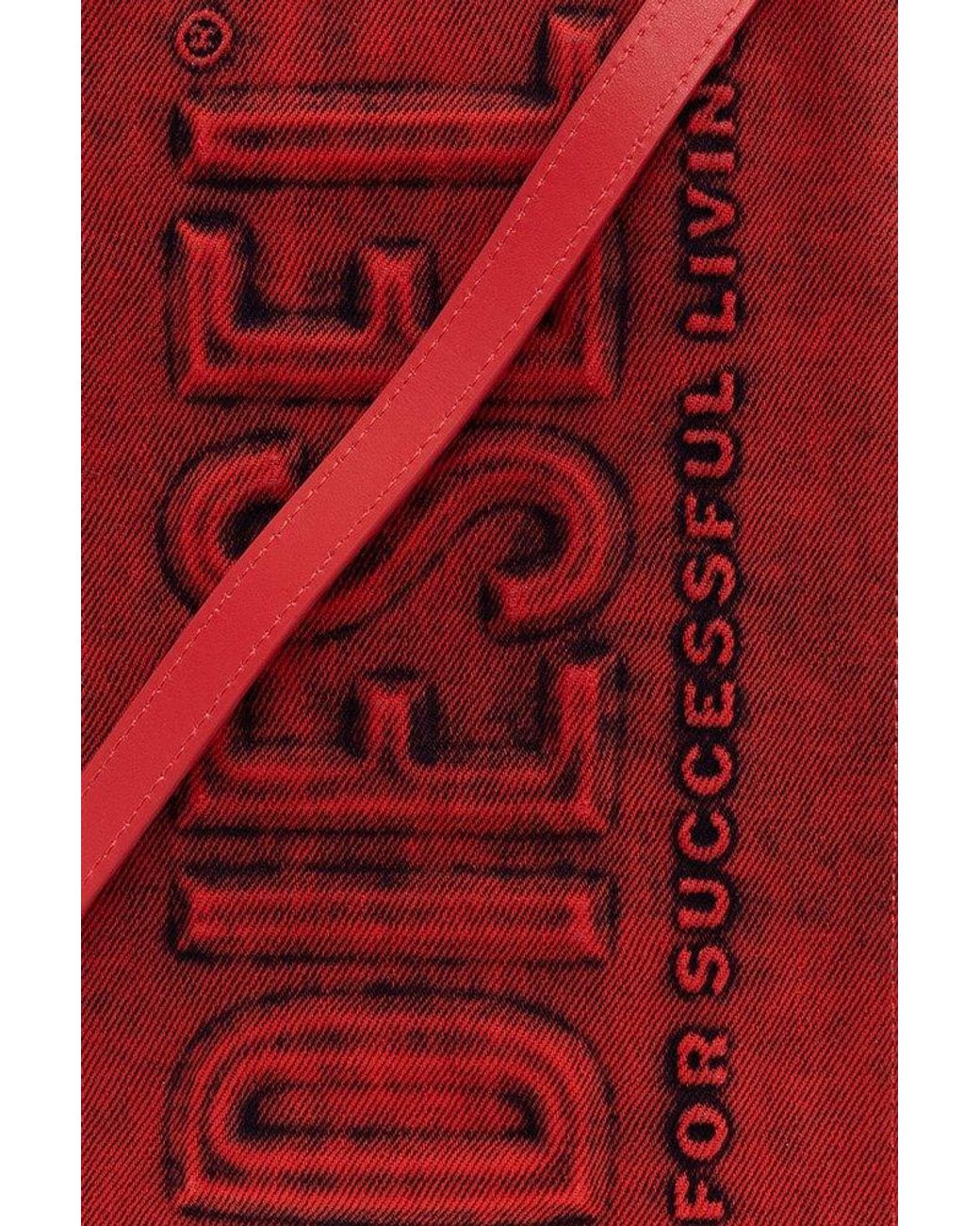 DIESEL 'dsl 3d' Shopper Bag in Red | Lyst