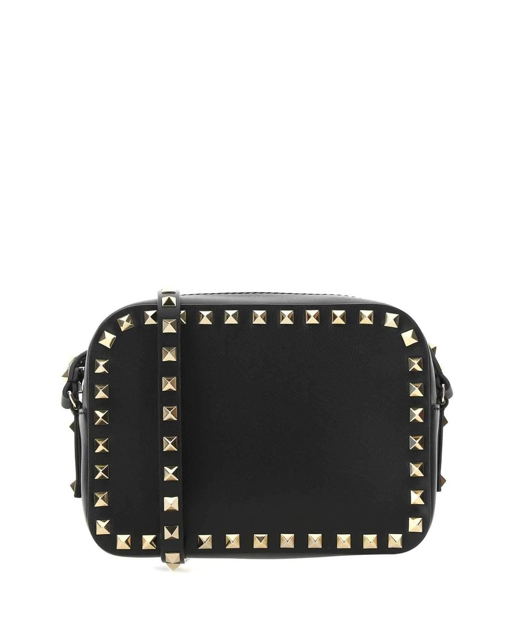 Valentino Garavani Leather Garavani Rockstud Crossbody Bag in Black Lyst