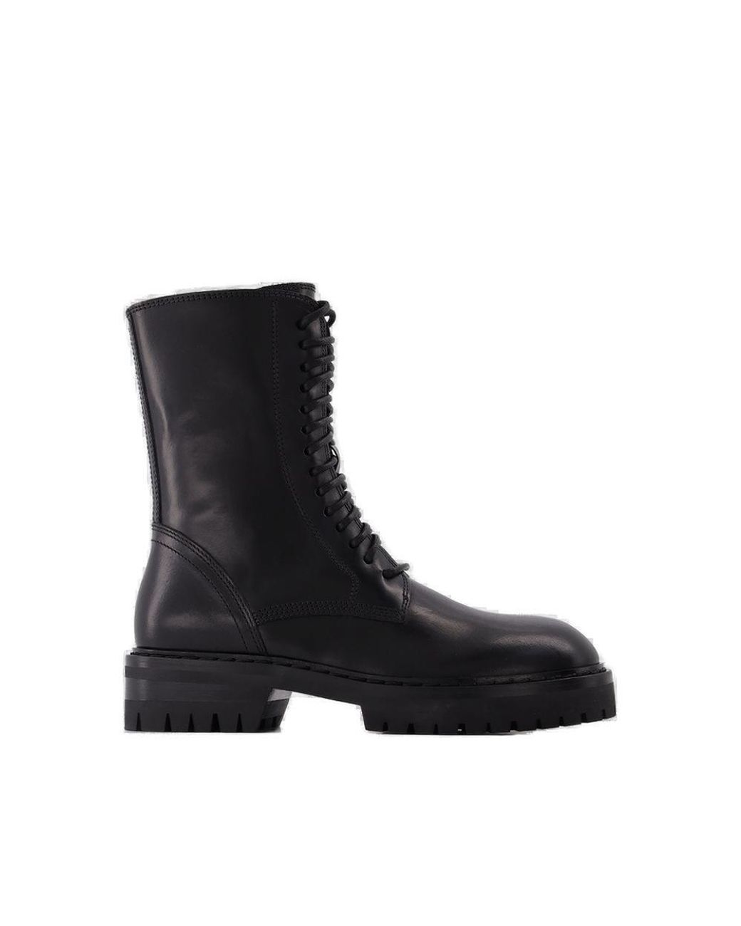 Ann Demeulemeester Alec Lace-up Boots in Black | Lyst