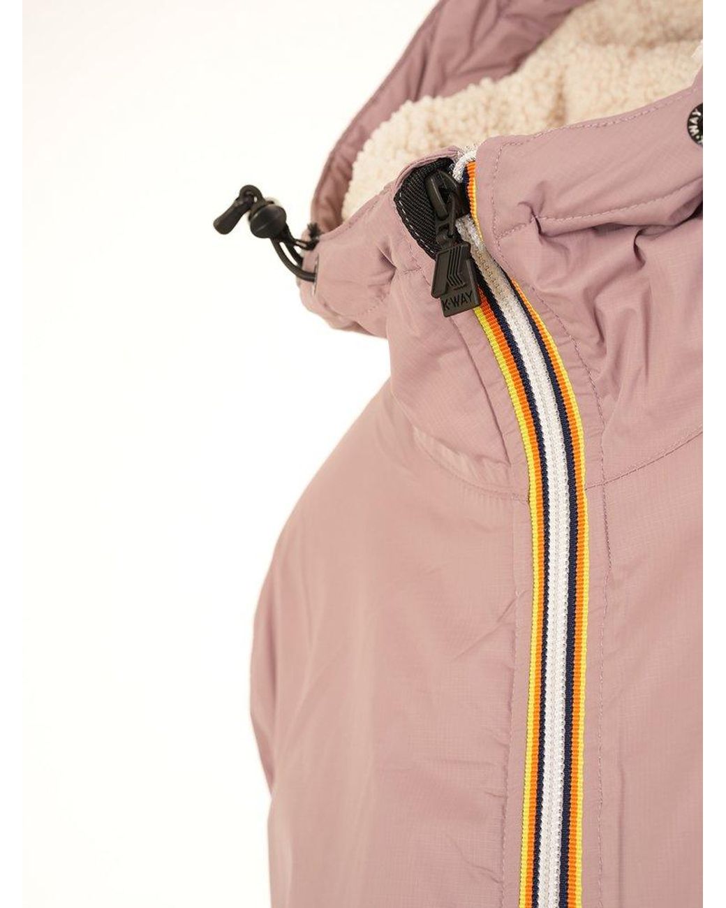K-Way Le Vrai 3.0 Eiffel Orsetto Hooded Raincoat in Pink for Men | Lyst  Australia