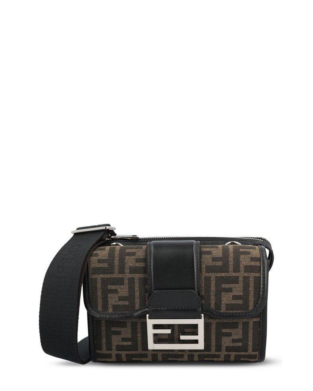ショルダーバッグ FENDI Baguette double jacquard shoulder bag Nero Baguette double jacquard shoulder bag FENDI - Nugnes1920