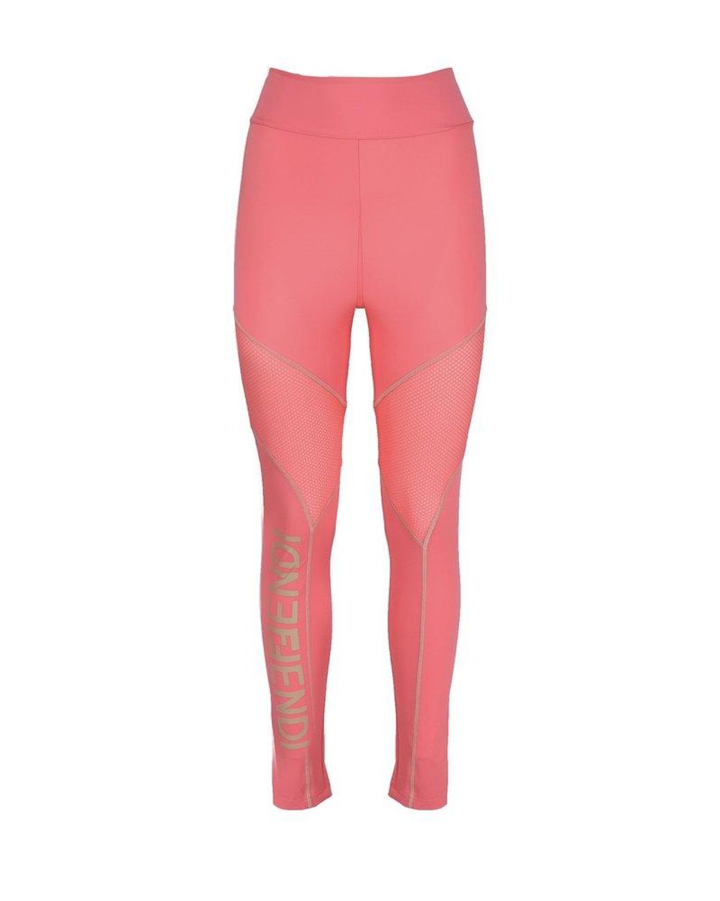 Fendi Logo Printed High-waisted Leggings in Pink | Lyst