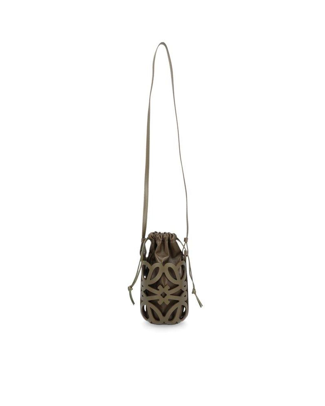 Loewe Anagram Cutout Detailed Bucket Bag in White Lyst