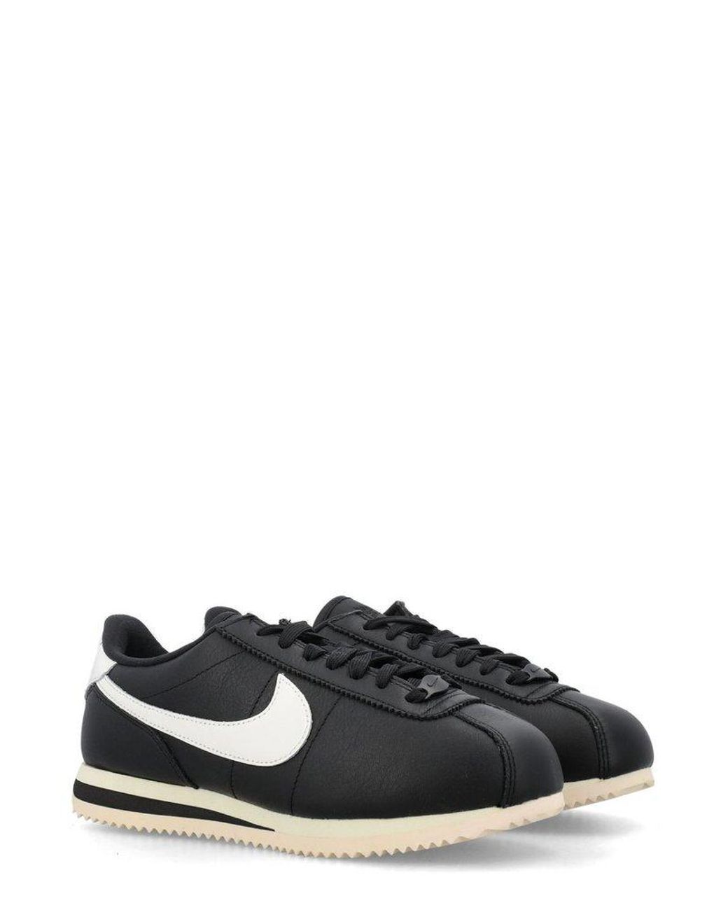 Nike Cortez 23 Premium Lace-up Sneakers in Black | Lyst