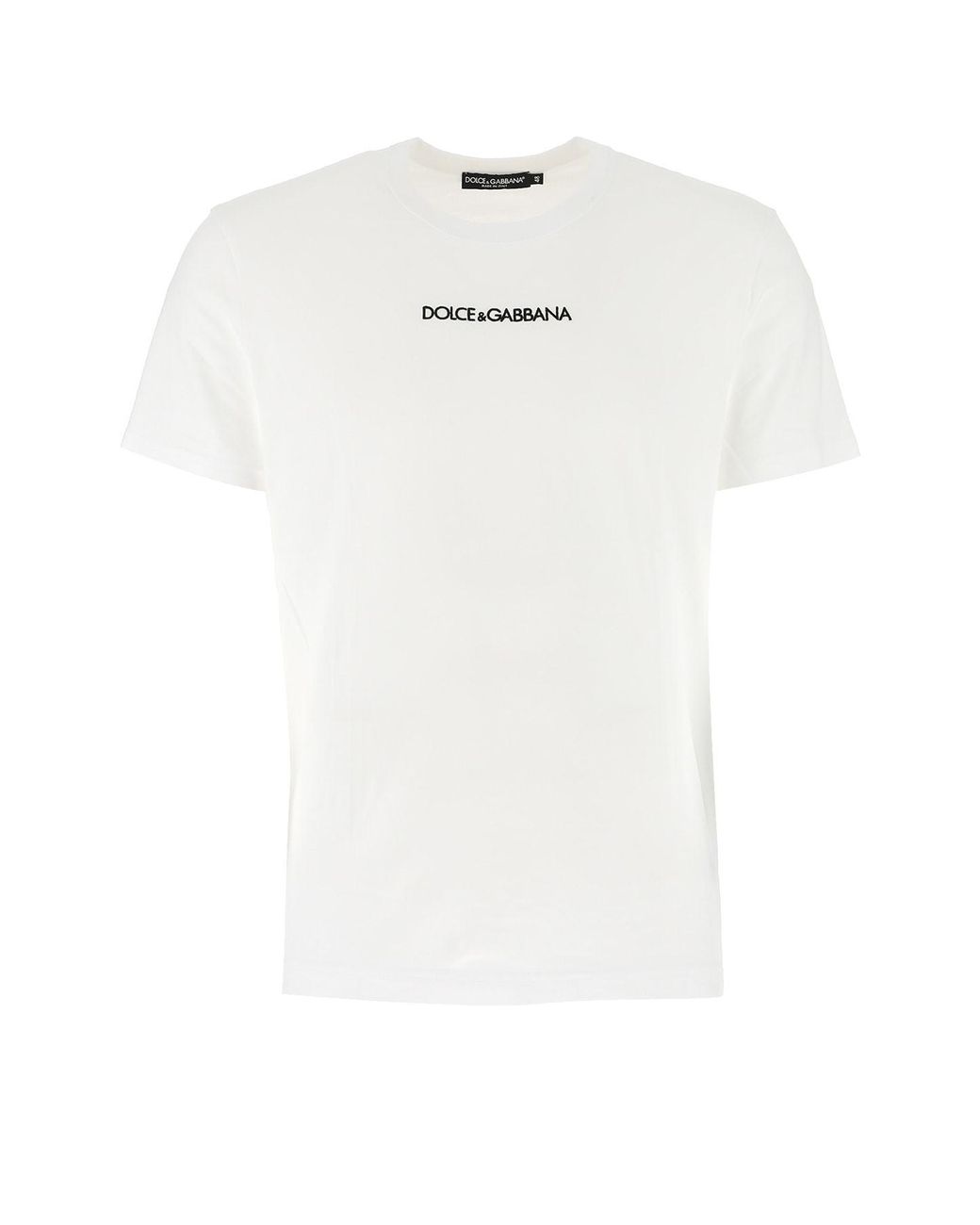 Dolce & Gabbana Cotton Logo T-shirt in White for Men - Lyst