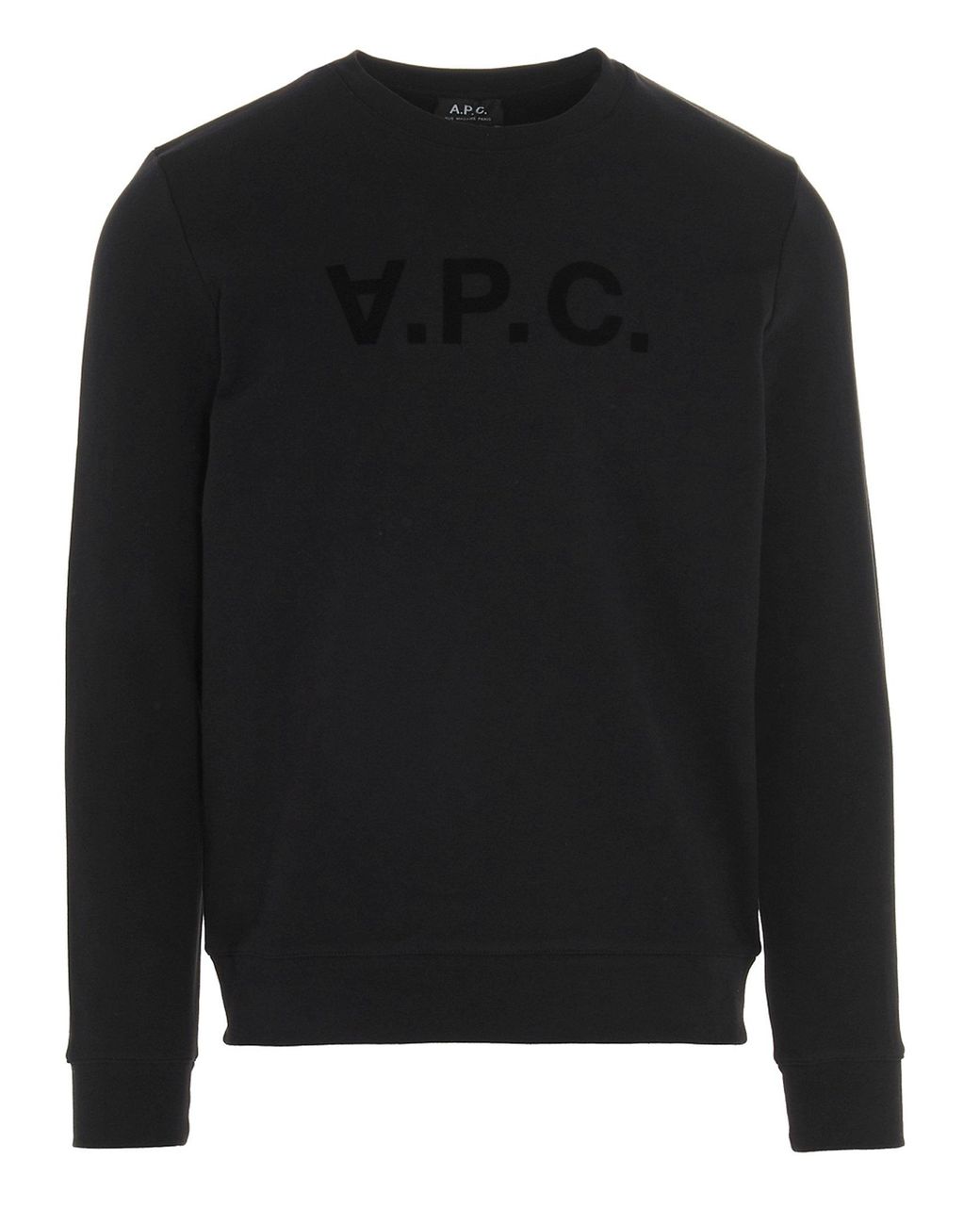 A.P.C. Cotton Vpc Sweatshirt in Black for Men - Lyst