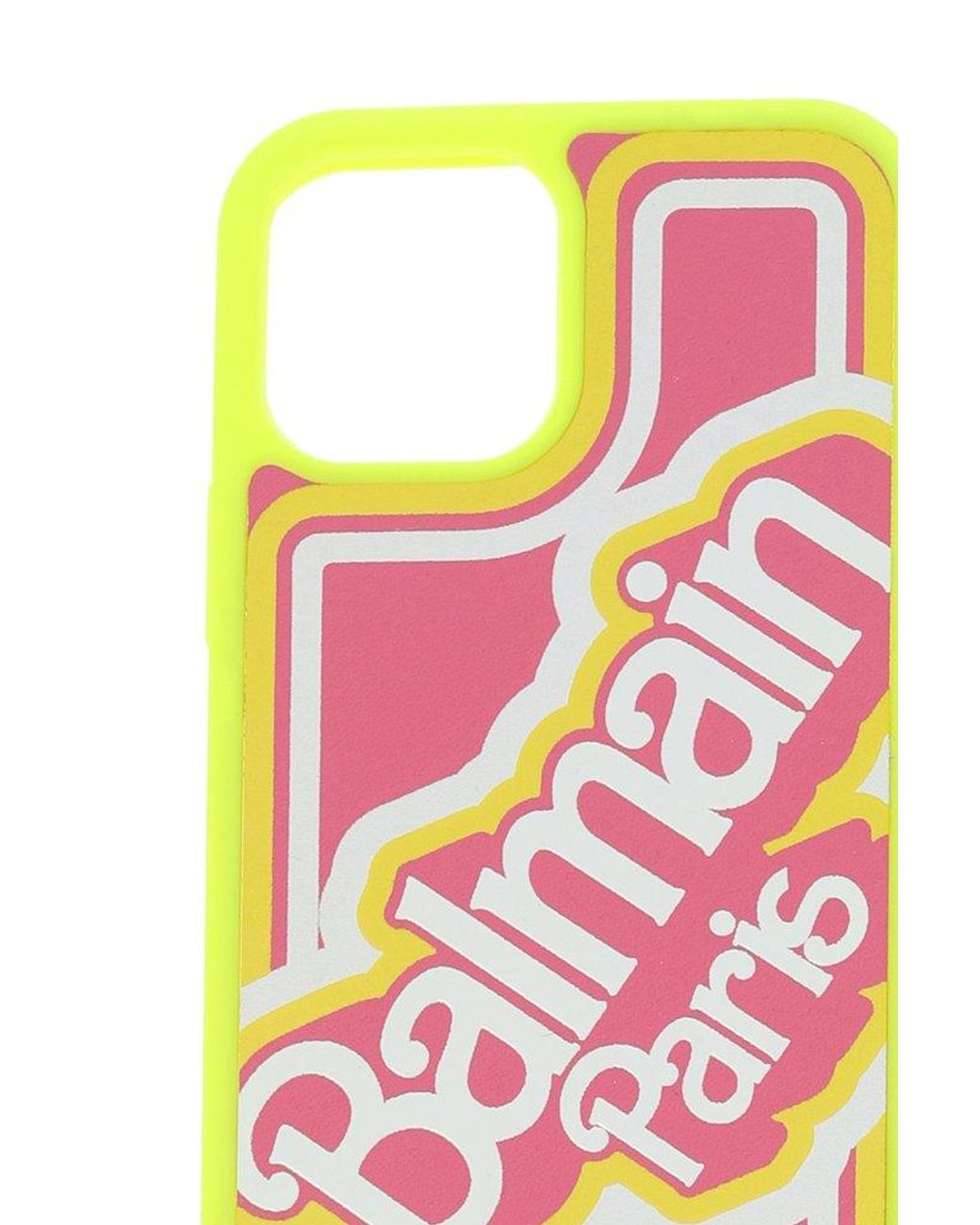 Balmain X Barbie Logo Embossed Iphone 13 Case Pink | Lyst