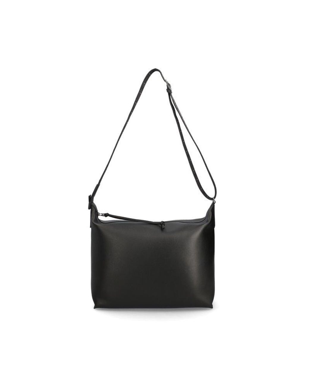 Loewe Cubi Logo Embossed Crossbody Bag in Black for Men | Lyst