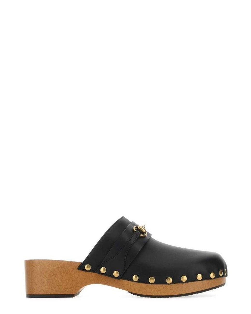 Gucci Horsebit Clogs in Black for Men Lyst