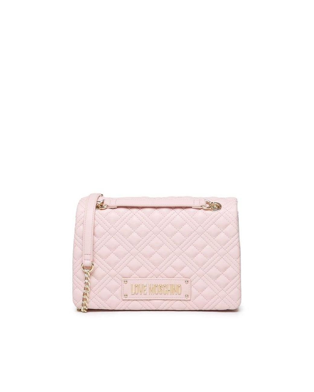 Pink quilted hotsell moschino bag