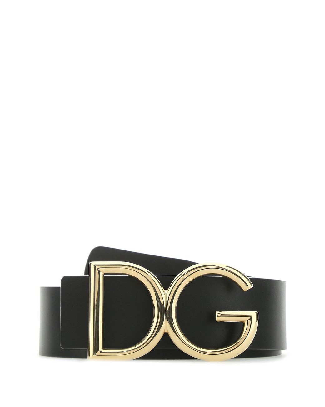 Dolce & Gabbana Leather Dg Logo Belt 100cm / Black for Men Lyst
