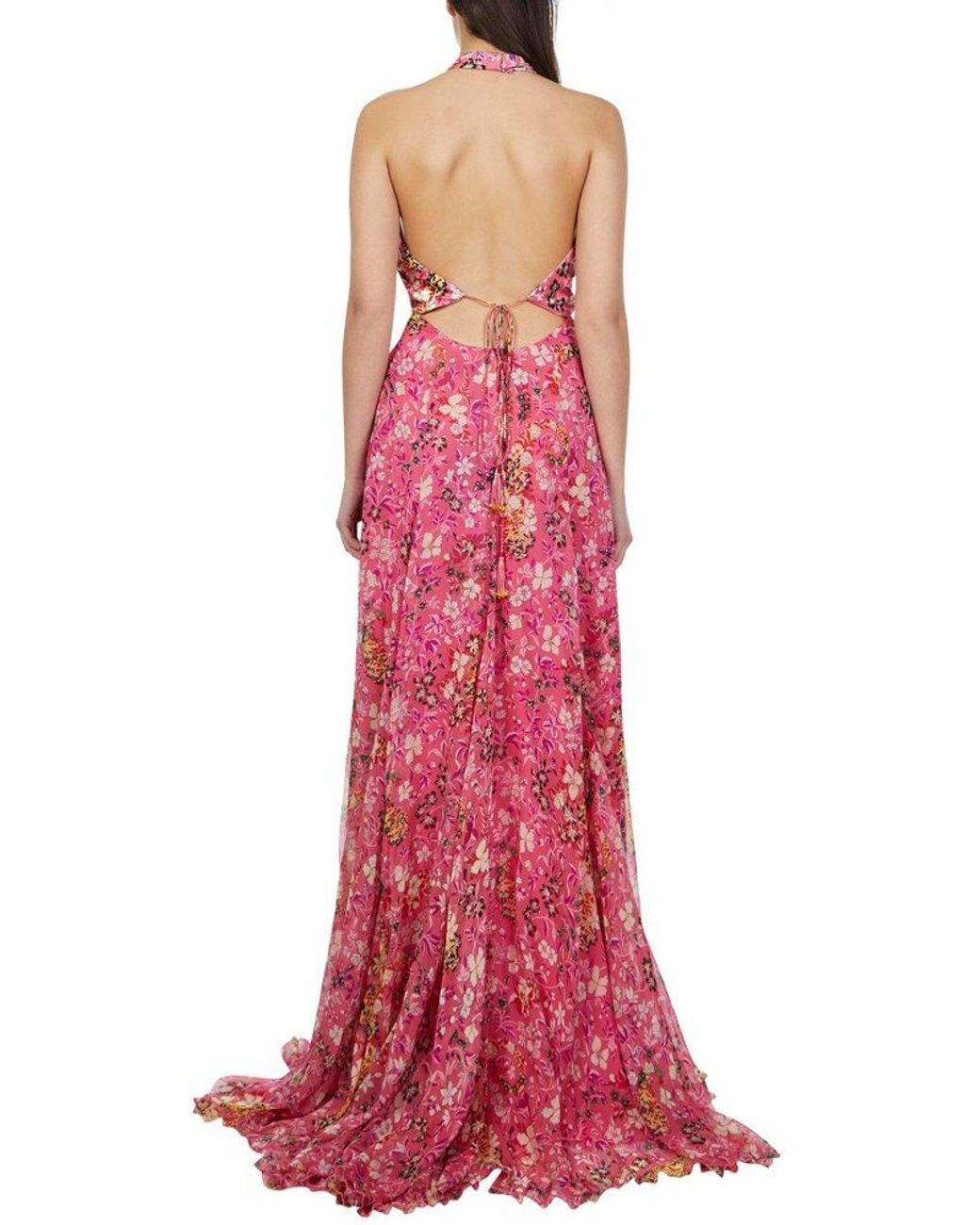 ETRO floral-print knitted maxi dress - Pink