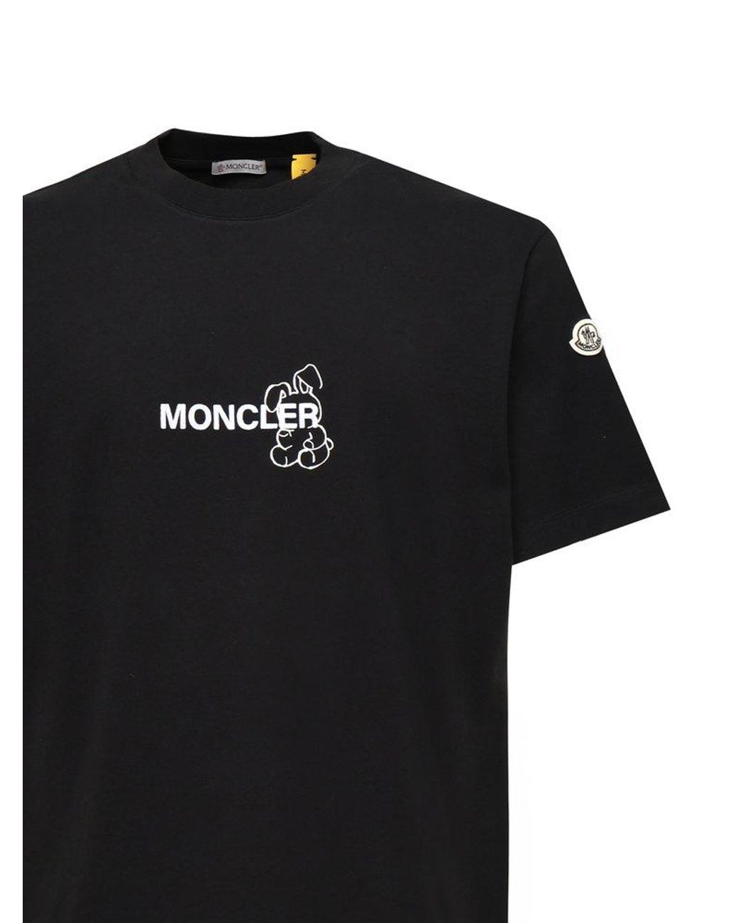 ★MONCLER × FRGMT★cartoon ロゴ コットン Tシャツ MONCLER X FRGMT Cartoon Logo Cotton T-Shirt in White for Men