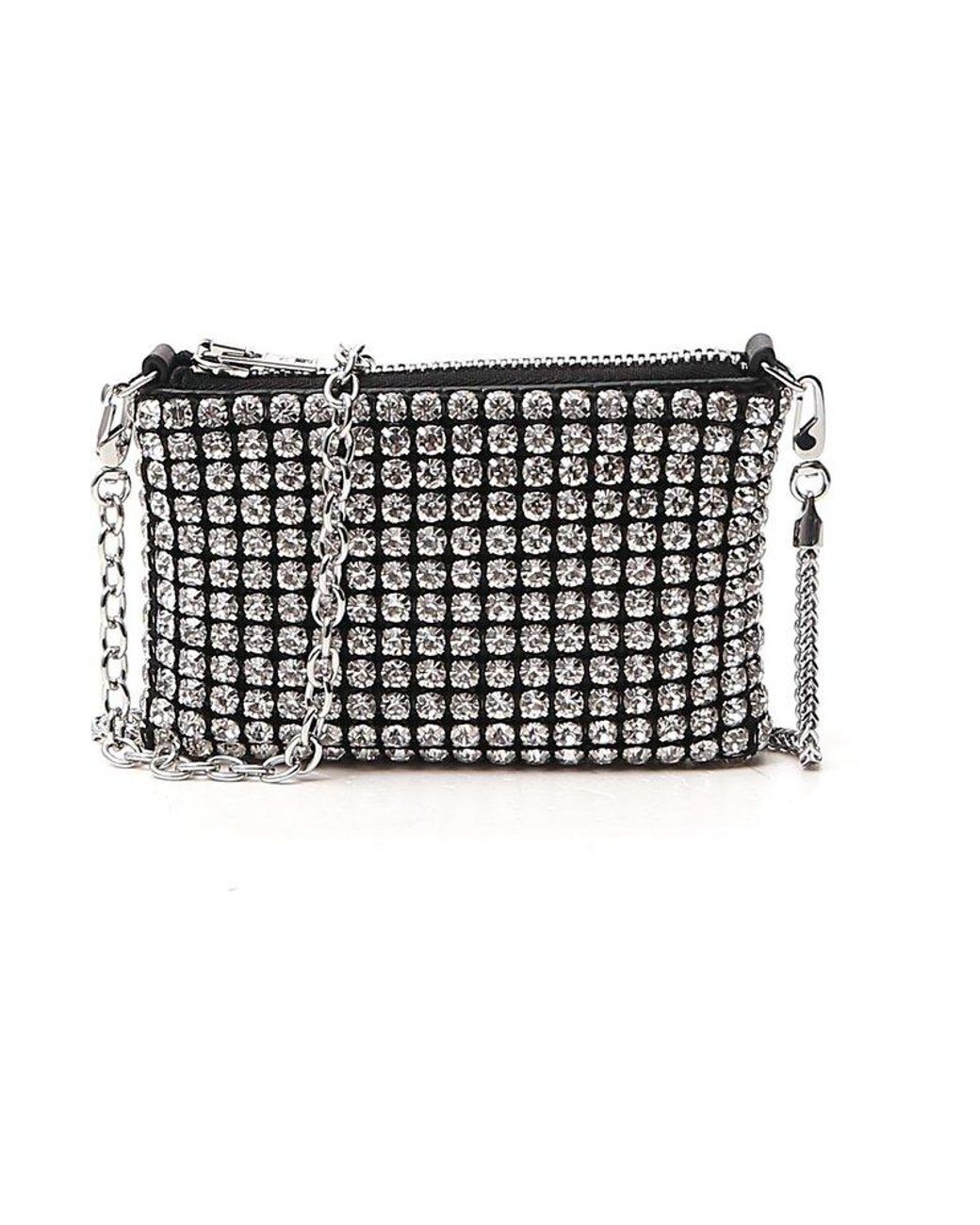 Alexander Wang Heiress Rhinestone Nano Pouch Bag in Black Lyst