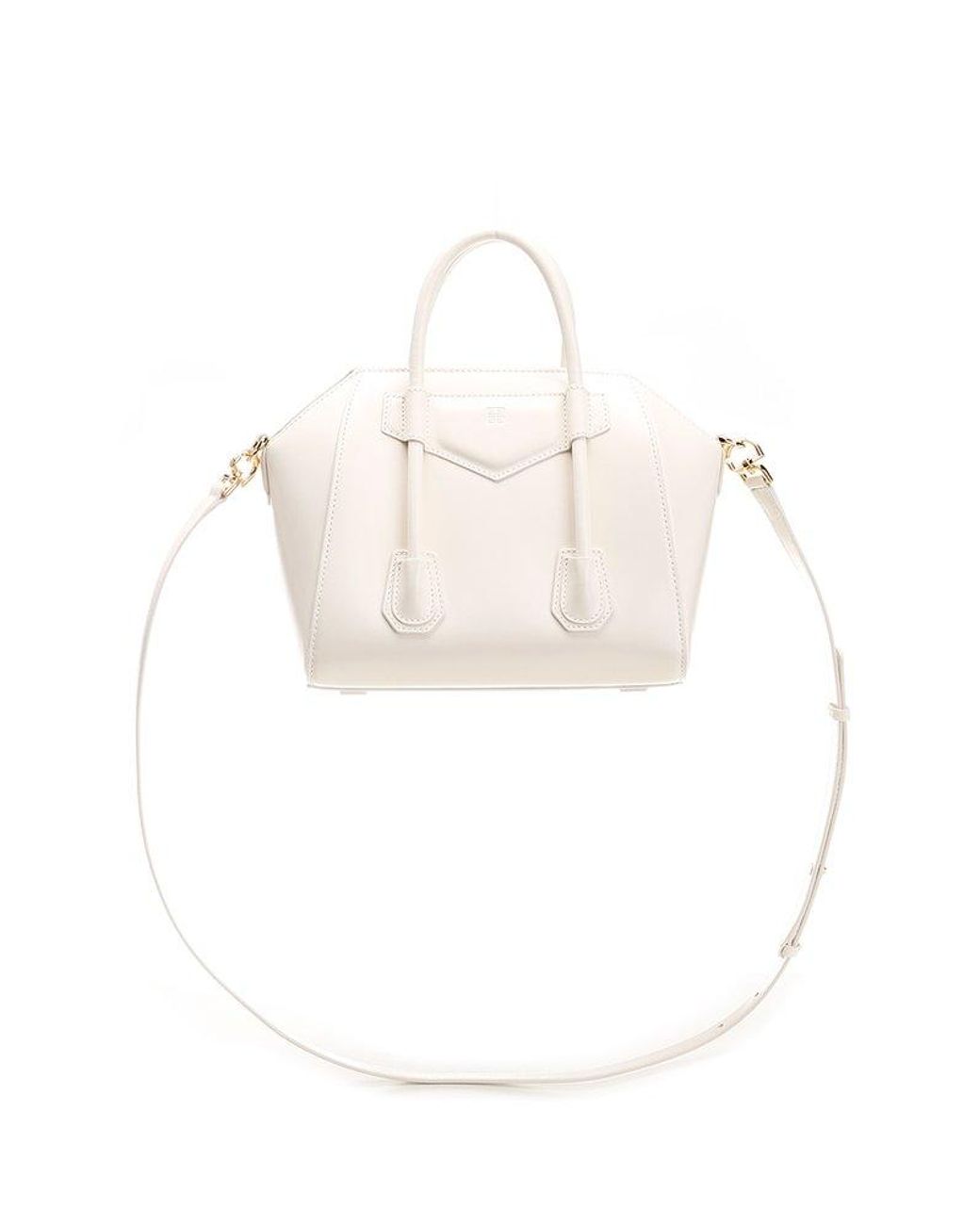 Givenchy Antigona Crossbody Bag Leather Nano White 2215239