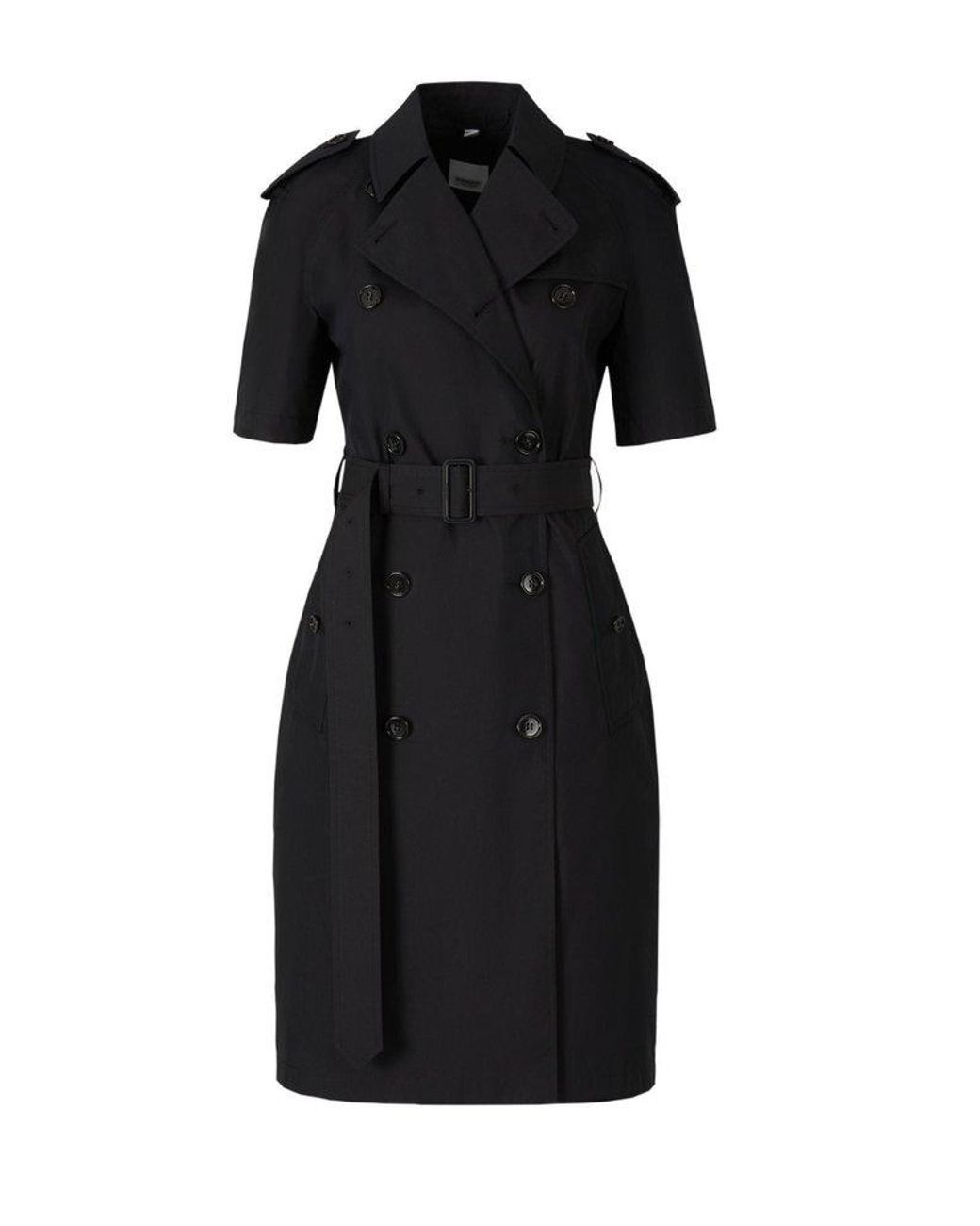 Double-breasted belted faux fur-trimmed cotton-blend shell trench coat