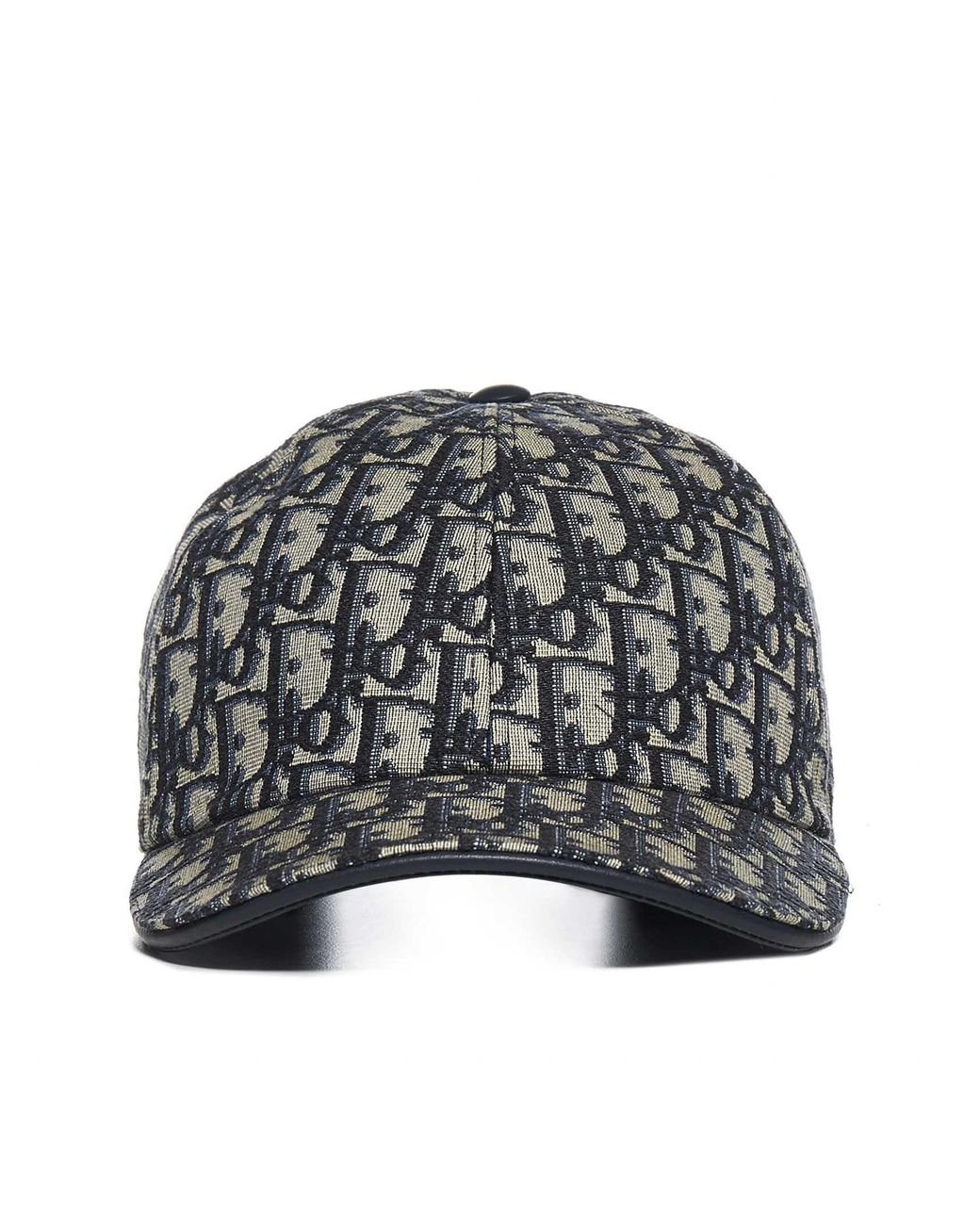 Dior Cotton Dior Oblique Baseball Cap in Gray for Men Lyst