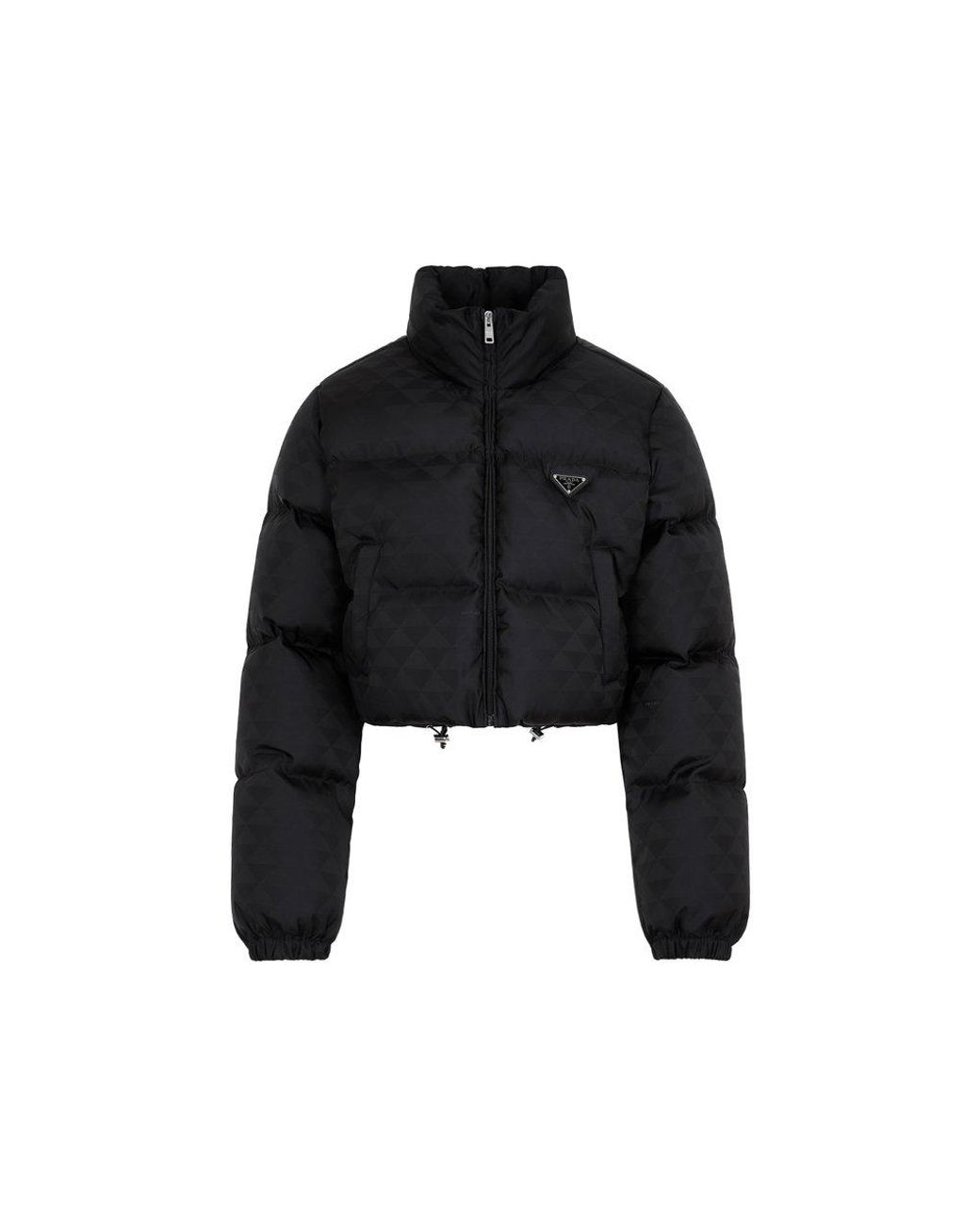 Prada Puffer Coat in Black Lyst Canada