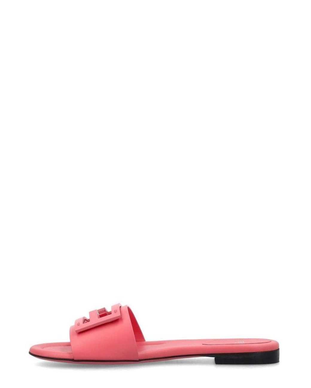 Fendi logo slide on sale sandal