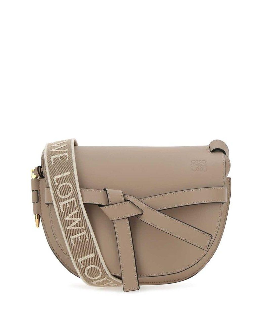 Loewe Gate Knot-detailed Small Shoulder Bag in Gray | Lyst
