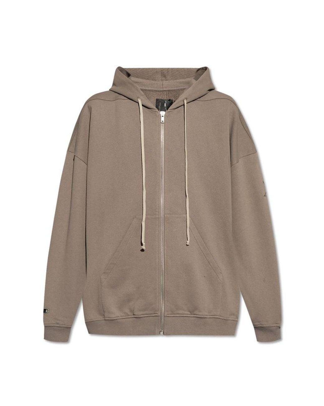 パーカー・フーディ Rick Owens X Champion Relaxed Fit Brown Pullover With Iconic Rick Owens X Champion Relaxed Fit Brown Pullover With Iconic