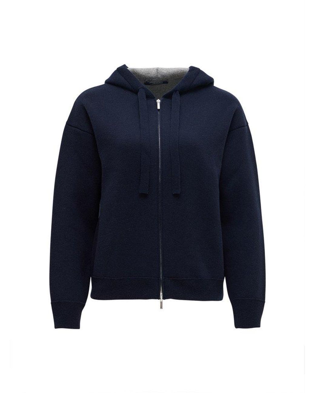 max-mara-Blue-Zip-Up-