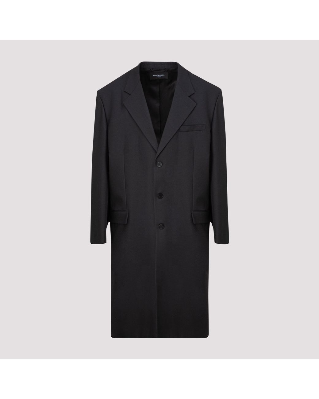 Balenciaga Wool Hybrid Blazer Coat in Black for Men - Lyst